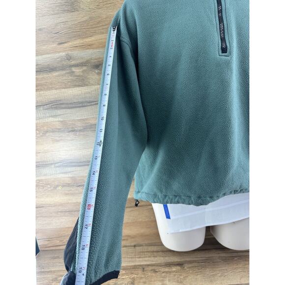The North Face 1/4 Zip TKA 100 Fleece Pullover Sweatshirt Jacket Green M… - Picture 3 of 5